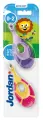 Jordan Zestaw Szczoteczek do zębów dla dziewczynki Kids Step by Step 0- lat 2 szt -23410