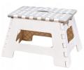 SMUKEE Stołek Składany/ taboret  Biało- Szary-25930