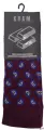 KRAM Natura Medica Skarpety za kostkę Bordowe w biało niebieskie łezki  rozm. 39-42-26602