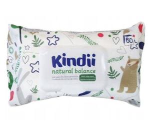Cleanic Kindii Natural Balance Chusteczki dla niemowląt 60 szt