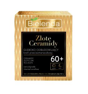 Bielenda Złote Ceramidy Głęboko Odbudowujący Krem Przeciwzmarszczkowy 60+ Dzień/Noc 50 ml 