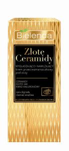 Bielenda Złote Ceramidy Wygładzająco-nawilżający krem przeciwzmarszczkowy pod oczy 15 ml 