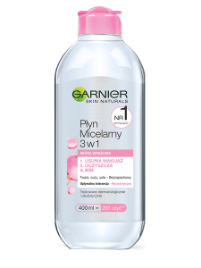 Garnier Skin Naturals Płyn micelarny do skóry wrażliwej 3w1 
