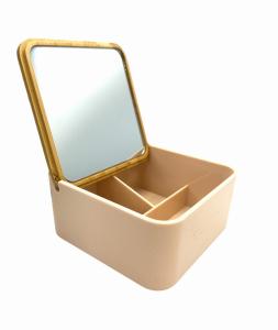 Pudełko na kosmetyki Różowe 14x14x7 cm
