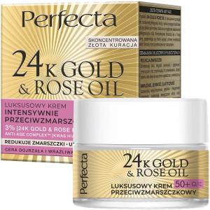 PERFECTA Gold & Rose Krem Przeciwzmarszczkowy 50+ 50 ml