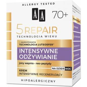AA 5 Repair Krem intensywnie regenerujący 70+ na dzień i na noc Intensywne Odżywianie 