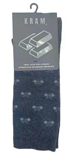 KRAM Natura Medica Skarpety za kostkę Ciemno-szare w rowery rozm. 39-42