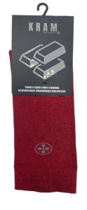 KRAM Natura Medica Skarpety za kostkę Bordowe rozm. 43-46