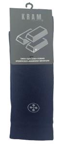 KRAM Natura Medica Skarpety za kostkę  Granatowe z logo rozm.43-46