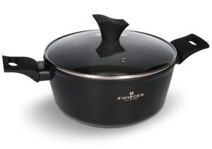 ZWIGER Garnek Czarny 24 cm Gabro