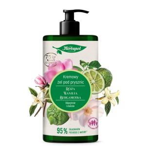 HERBAPOL Żel pod prysznic 740 ml Róża Wanilia