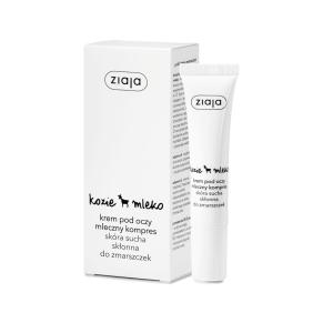 ZIAJA Kozie Mleko Krem pod oczy Mleczny Kompres 15 ml 