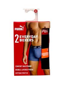 PUMA Bokserki 2 pak M Czerwono-Pomarańczowe 