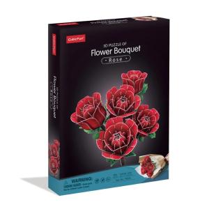 ZAB Cubic Fun Puzzle 3D Bukiet Kwiatów Róże 321 pcs
