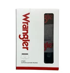 WRANGLER 2-pak bokserki męskie CZARNE i SZARE L