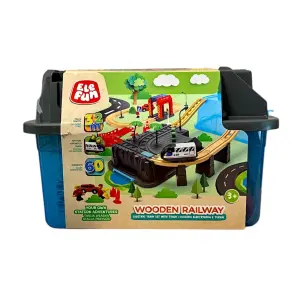 ZAB ELEFUN Drewniana kolejka elektryczna 