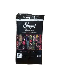 SLEEPY Podpaski Black 18 sztuk 2-LONG Skrzydełka