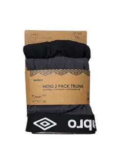 UMBRO Bokserki Męskie 2 pack roz XXL Czarne Szare