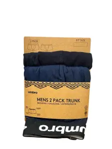 UMBRO Bokserki Męskie 2 pak XL Czarne i Granat