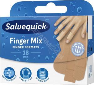 Salvequick Plastry Finger Mix formats 18szt 