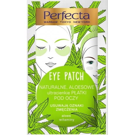 Perfecta Eye Patch  Płatki pod oczy Naturalny Aloes usuwają oznaki zmęczenia 2szt-14011