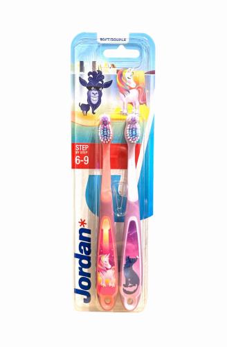Jordan Szczoteczka do zębów Step by Step 6-9 Soft Dla dziewczynki-23401