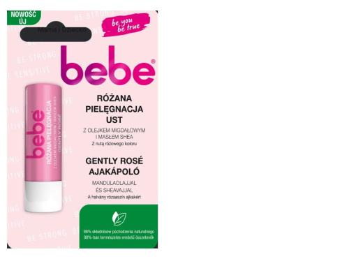 J&amp;J Bebe Różana pomadka do ust 4,9g-24494