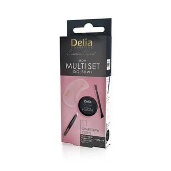 Delia Multiset zestaw do brwi w kolorze 1.1 Grafitowa Czerń-25216
