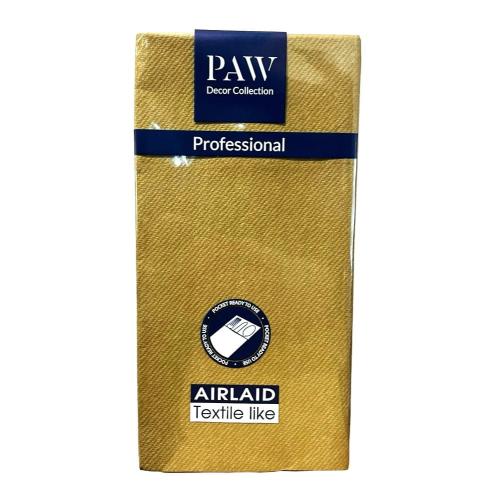 PAW Serwetki z Airlaid 40x40 Złote 25szt Kieszonki-26261