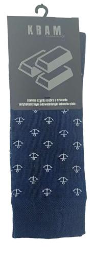 KRAM Natura Medica Skarpety za kostkę z wzorem Kotwic  43-46-26619