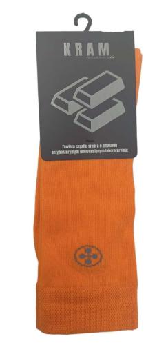 KRAM Natura Medica Skarpety za kostkę Pomarańczowe z logo rozm. 39-42-26631