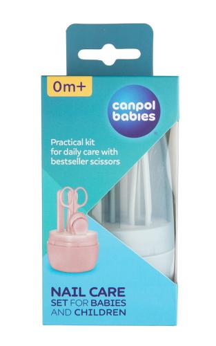 CANPOL BABIES Zestaw pielęgnacyjny do paznokci RÓŻOWY-29538