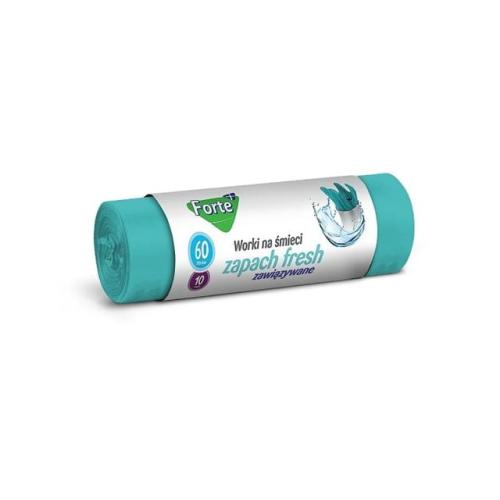 FORTE+ Worki na śmieci FRESH zawiązywane 60L 10szt-29983