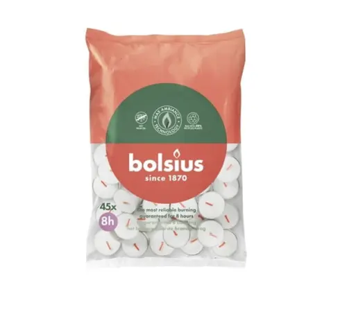 BOLSIUS Podgrzewacze bezzapachowe 45 szt 8h-30248