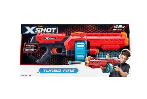 ZAB ZURU XSHOT Pistolet Turbo Fire 48 strzałek -30746