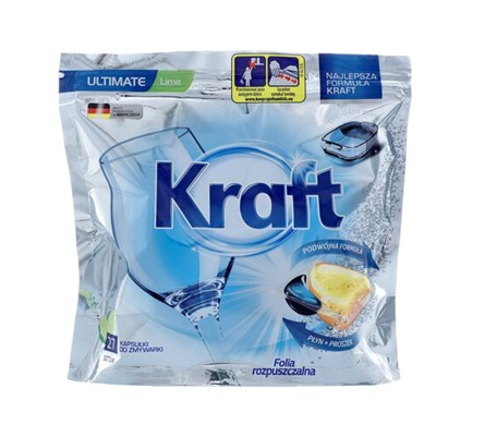 KRAFT Kapsułki do zmywarki LIMONKA 27szt -31213