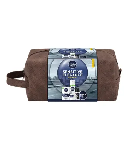 NIVEA Men Zestaw Prezentowy Sensitive Elegance KOSMETYCZKA -31355