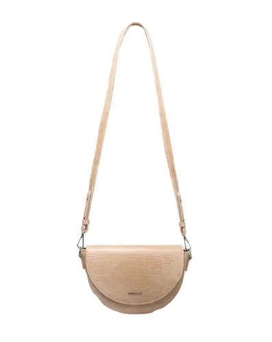 PUCCINI Mała Torebka Półksiężyc Beżowa -31642