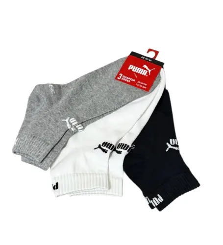 PUMA Skarpety Quarter 3 kolory 39-42, 3pak -31707