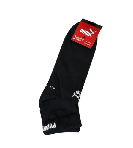 PUMA Quarter Skarpety CZARNE 39-42, 3pak-31704