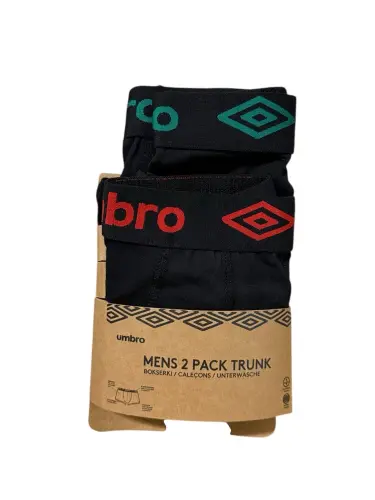 UMBRO Bokserki 2 pak L Zielono Czerwone-31765