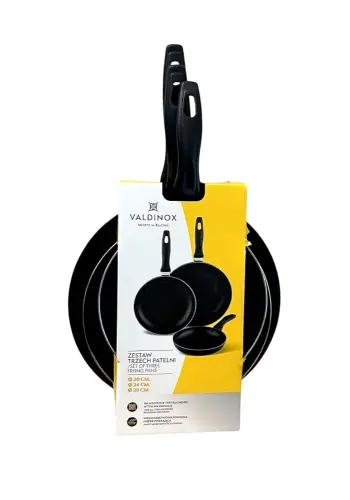 VALDINOX Zestaw 3 patelni 20, 24, 28 cm -31396