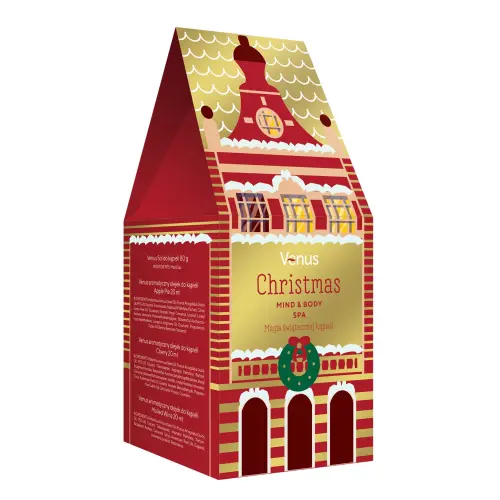 VENUS Zestaw Prezentowy do kąpieli Świąteczny Domek-30430