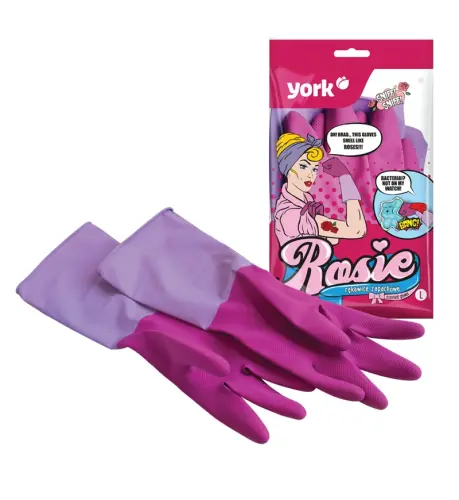 YORK Rękawice gumowe zapachowe ROSIE rozm. S-31134
