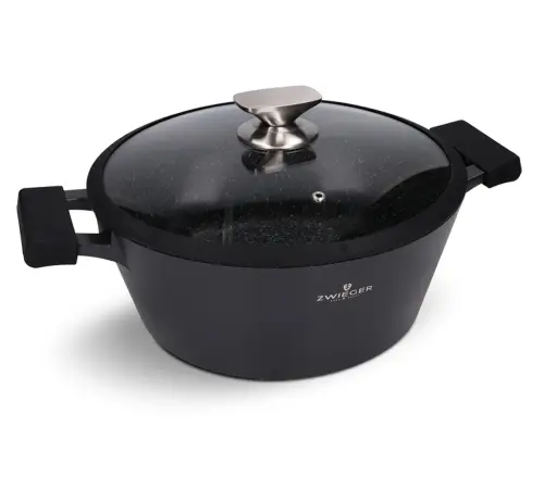 ZWIEGER Black Stone garnek 28cm 5,5L-31552