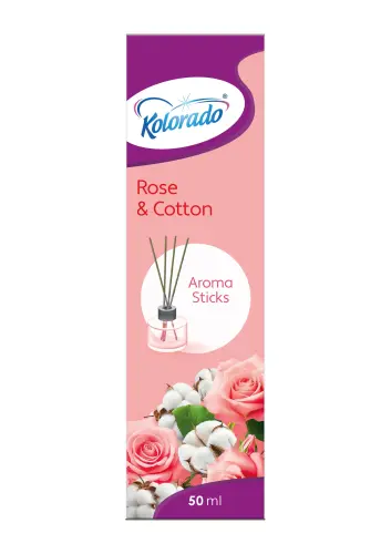KOLORADO Patyczki zapachowe Róża i Bawełna 50 ml -31819