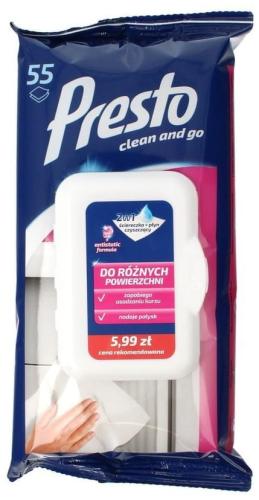 Presto Chusteczki Nawilżane do Róznych Powieszchni-11953