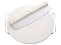 Leifheit Ceramiczny kamień do pizzy z nożem-14985