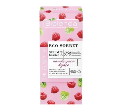 Bielenda Eco Sorbet Serum do twarzy Nawilżająco Kojący Malina 30 ml -15531