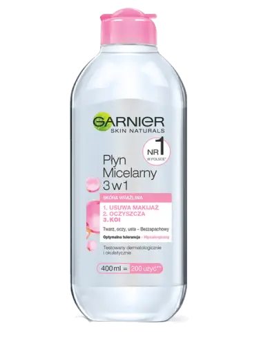 Garnier Skin Naturals Płyn micelarny do skóry wrażliwej 3w1 -16452